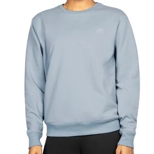 Fila Sweatshirt Top Pullover Long Sleeve Crew Neck Pockets Blue‎ Fog Comfy XXL